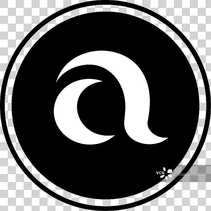 优雅的字母A标志图标设计图片素材