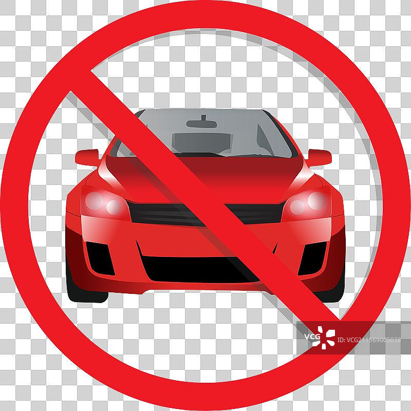 禁止停车标志的圆形标志图片素材