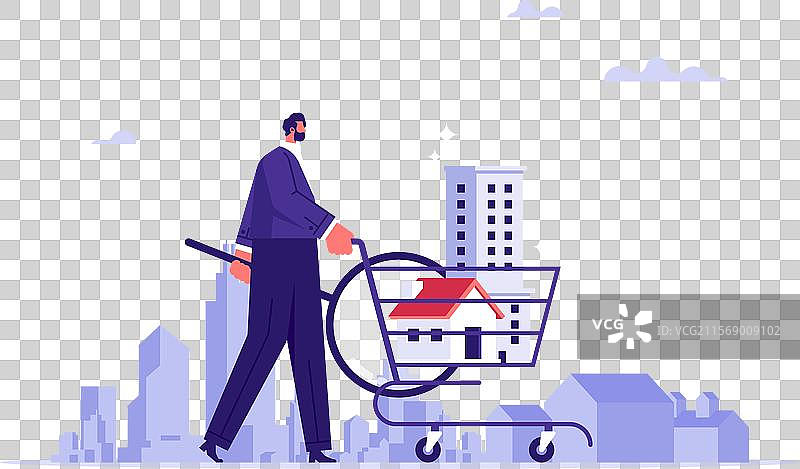 房地产开发商企业家概念图片素材