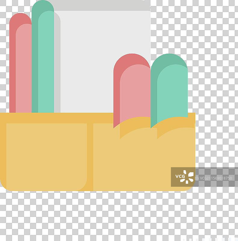 与缝纫相关的图标面料符号扁平风格图片素材