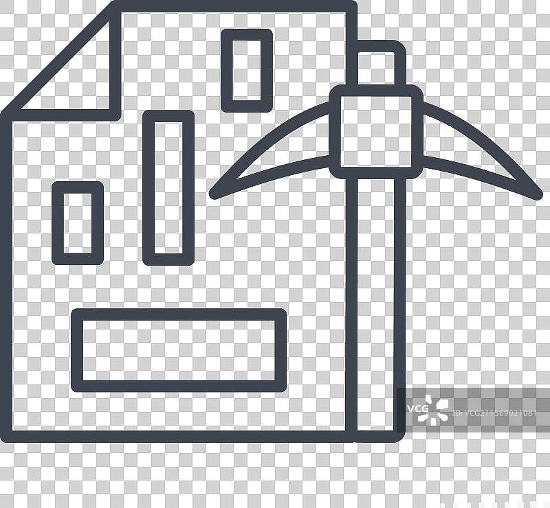 与密码学符号相关的矿业图标图表图片素材