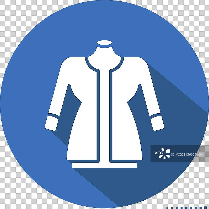 与缝纫相关的穆斯林图标，长阴影效果图片素材