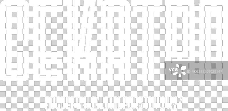 现代几何紧凑字体类型图片素材