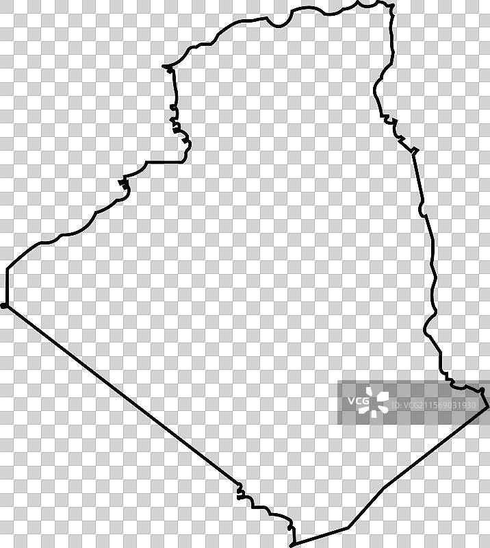 阿尔及利亚地图图标图片素材