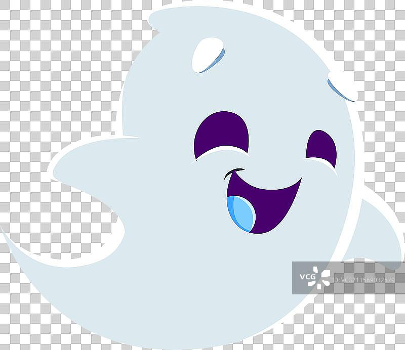 卡通万圣节微笑的鬼怪角色图片素材