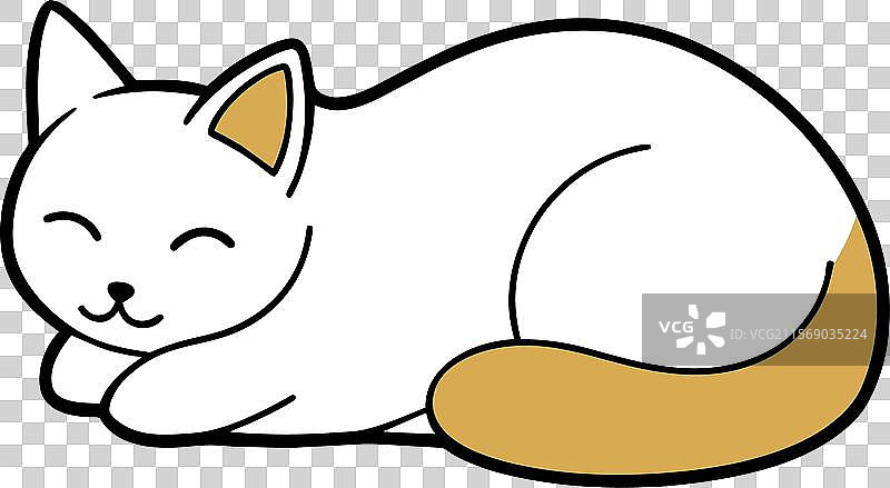 巴厘猫睡觉图标图片素材