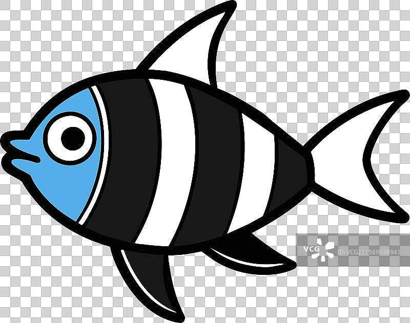 班盖神仙鱼游泳图标图片素材