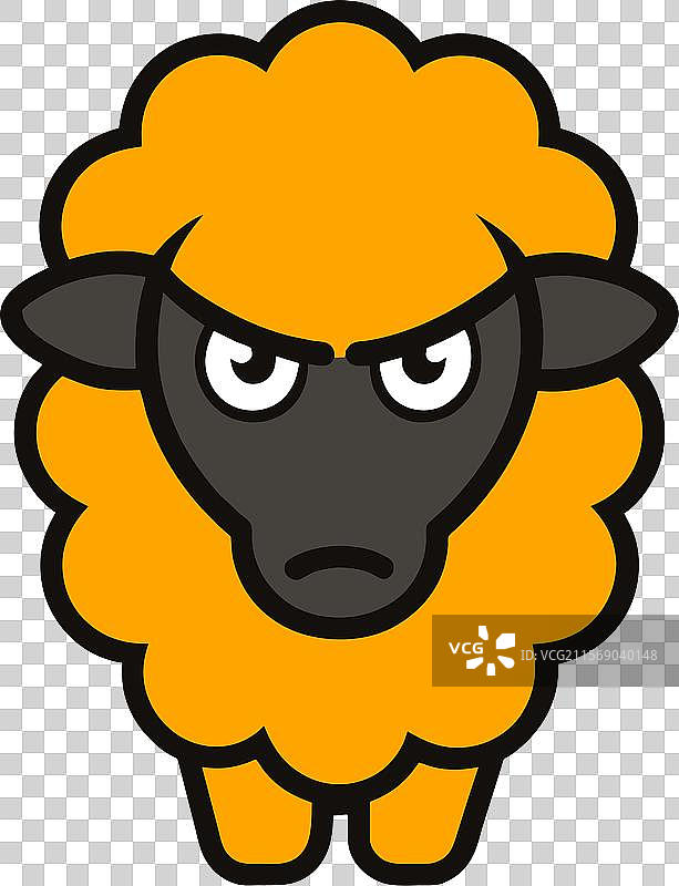 巴巴多斯羊生气的图标图片素材