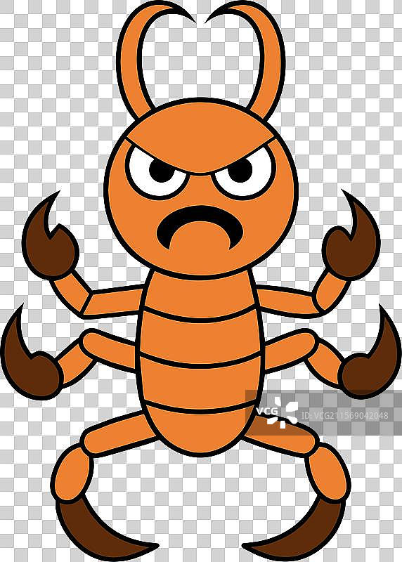 愤怒的树皮蝎子图标图片素材