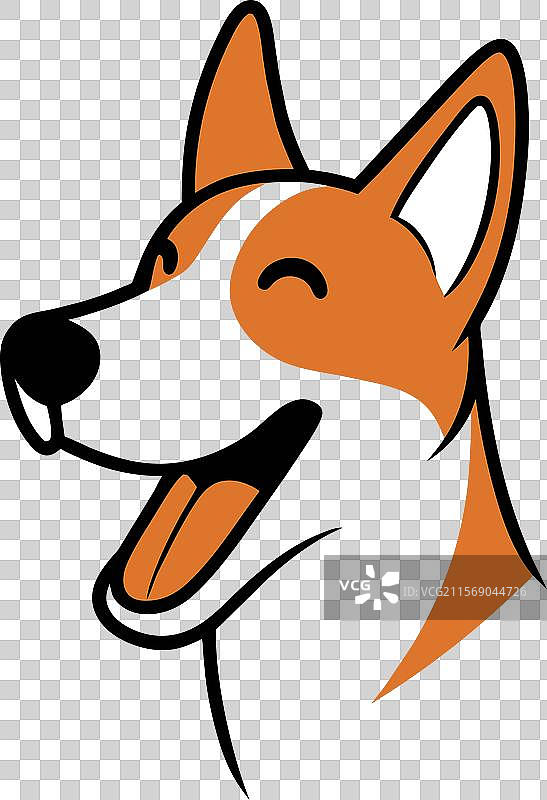 巴森吉犬撞倒图标图片素材