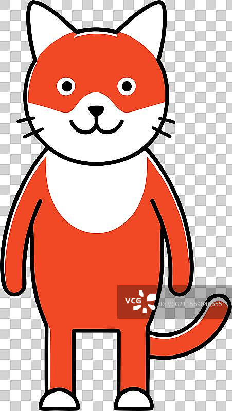 海湾猫站立图标图片素材