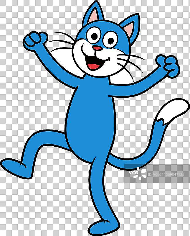 跳舞的海湾猫图标图片素材