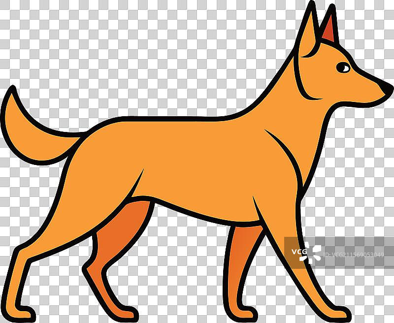 比利时牧羊犬躺着的图标图片素材