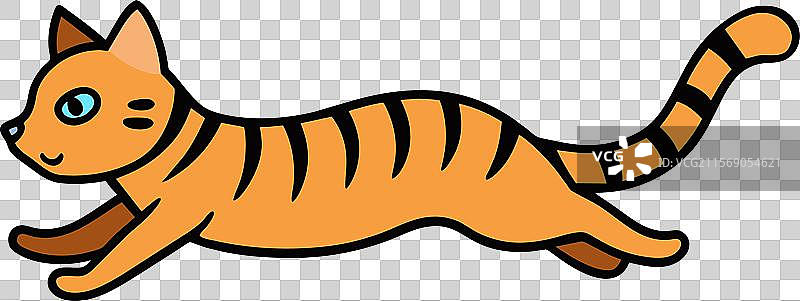 孟加拉猫游泳图标图片素材