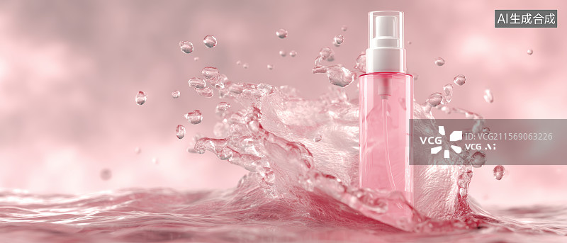 【AI数字艺术】美容护肤品，化妆品图片素材