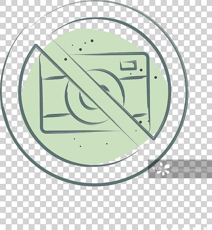 禁止使用相机的机场相关标志图标图片素材