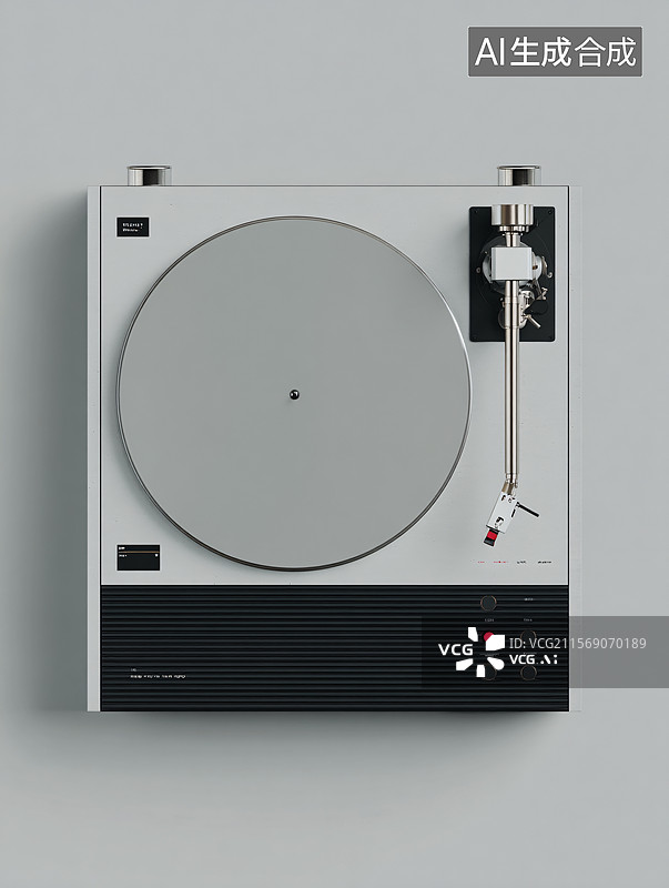 【AI数字艺术】复古黑胶唱机图片素材