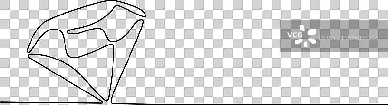 手持钻石一线连续横幅概念图片素材