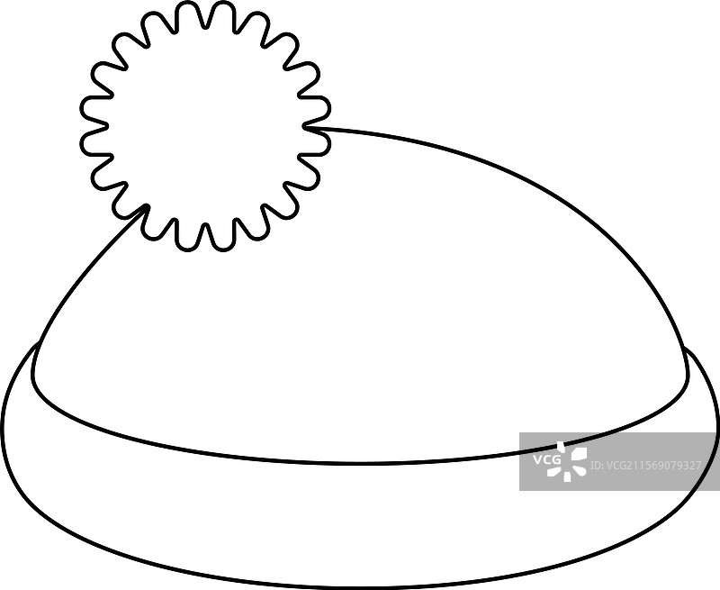 带毛球的温暖冬季配饰帽子图片素材