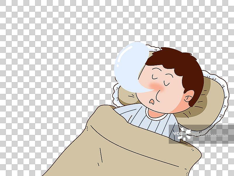 睡着打呼噜的男人图片素材