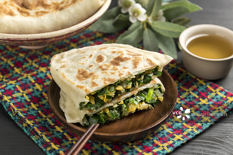 韭菜盒子图片素材