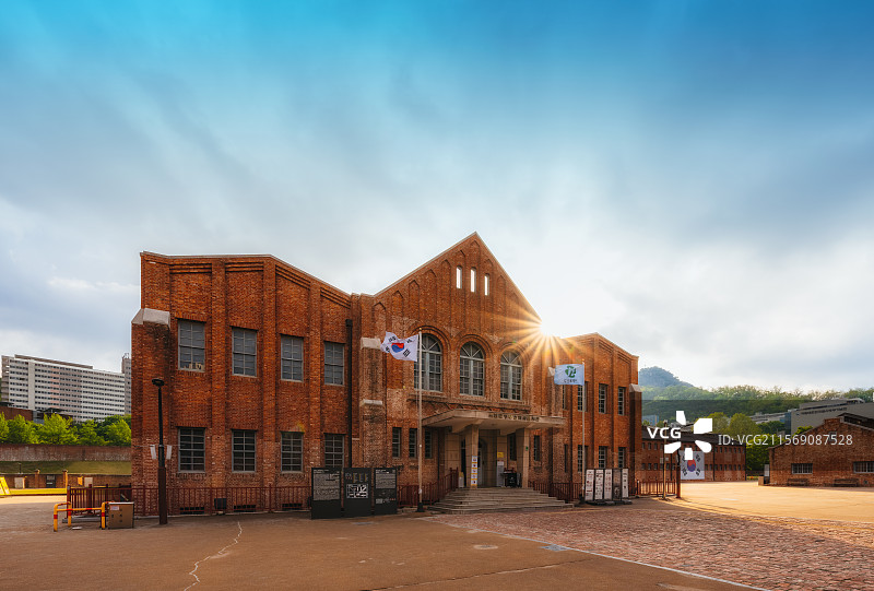 韩国首尔特别市，西大门区，西大门刑务所历史馆，西大门监狱서대문 감옥，殖民遗址，见证日本侵略韩国历史图片素材