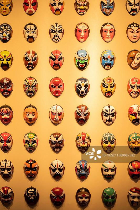 郑州博物馆 脸谱 戏剧 豫剧图片素材