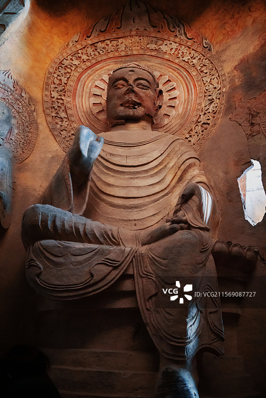 响堂山石窟    北齐皇家石窟图片素材