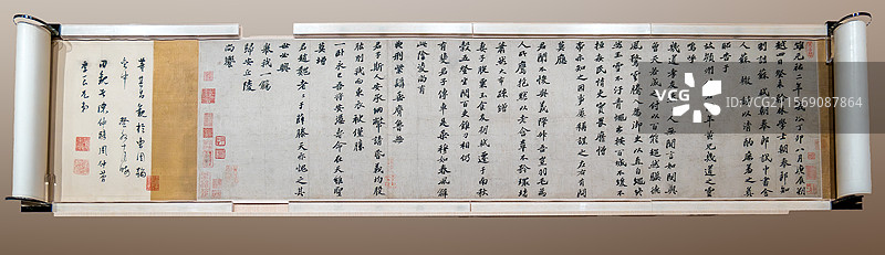 苏轼 楷书祭黄幾道文卷，北宋，上海博物馆藏图片素材