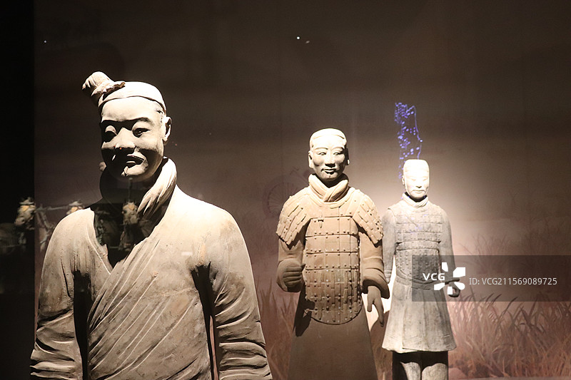 秦始皇兵马俑群图片素材