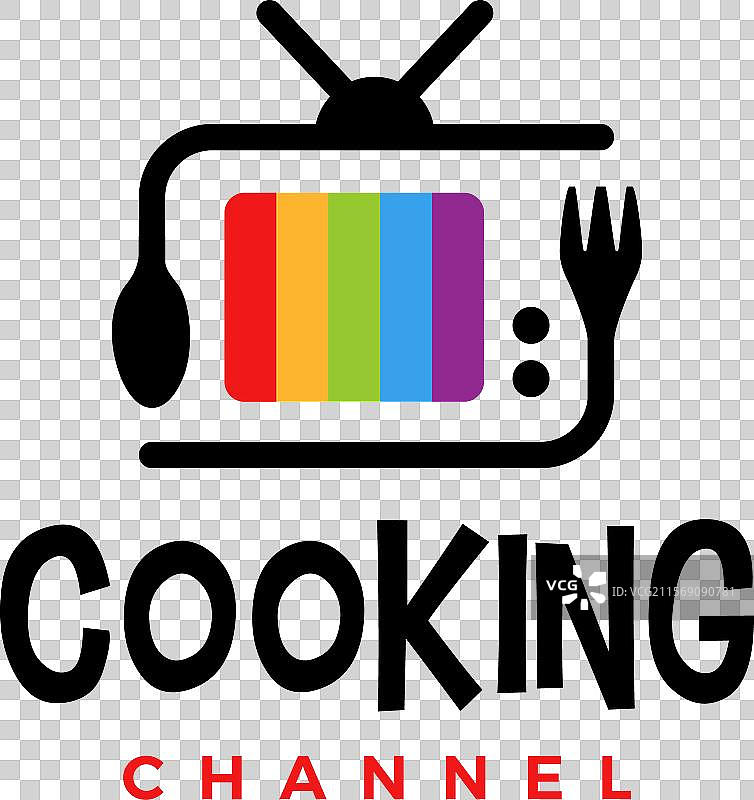 复古电视烹饪频道电视标志图标图片素材