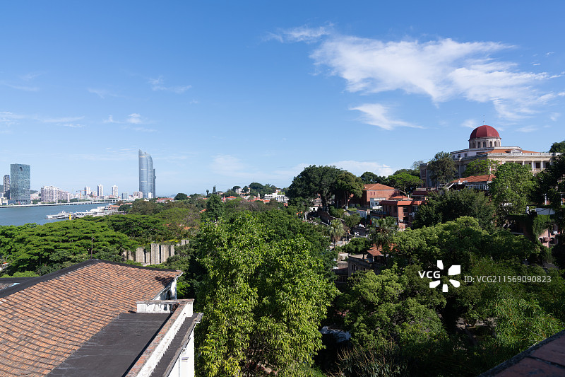 福建厦门鼓浪屿---老船坞最美转角风光图片素材