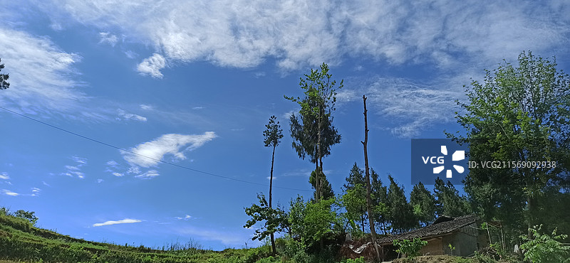 四川省巴中市平昌县，乡村美景图片素材