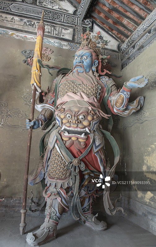 长治观音堂的四大天王图片素材