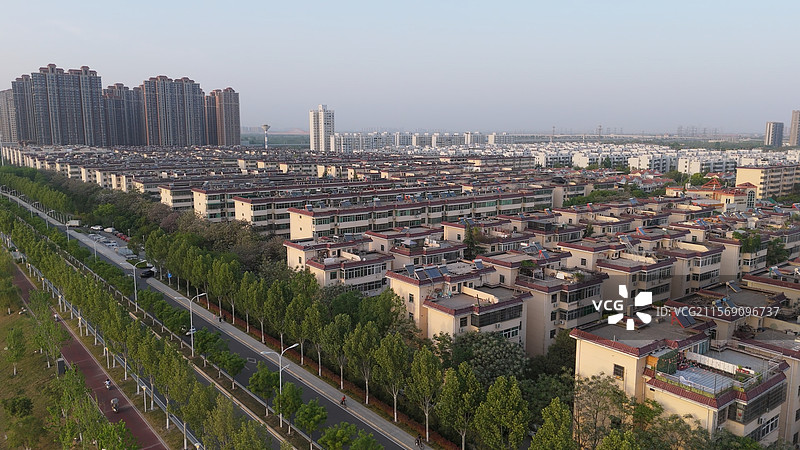 西安 西航花园 航拍图片素材