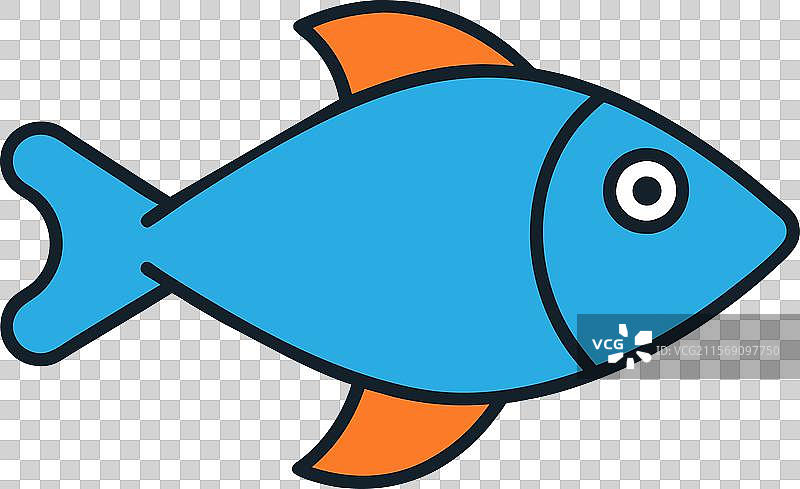 双色鹦嘴鱼笑脸图标图片素材