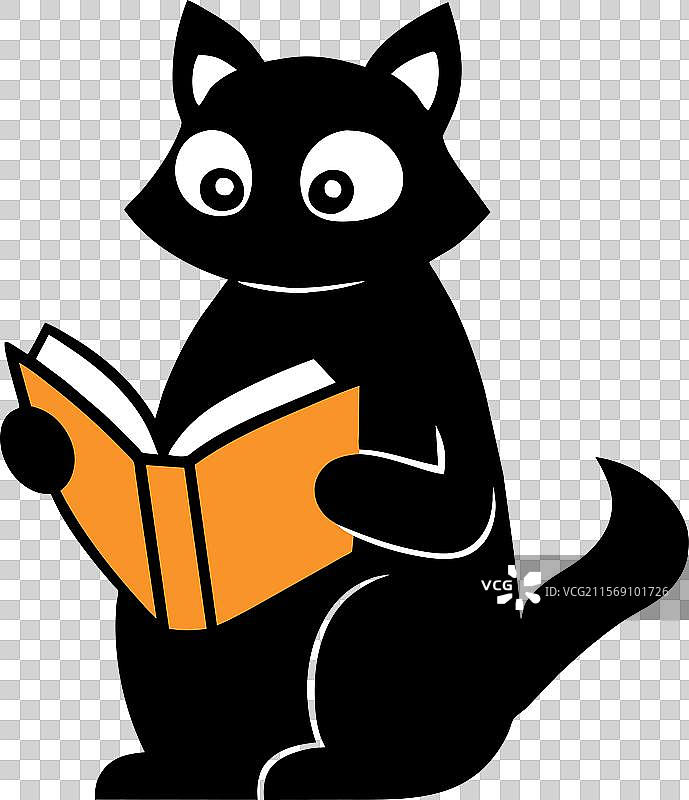 浣熊鼠阅读图标图片素材