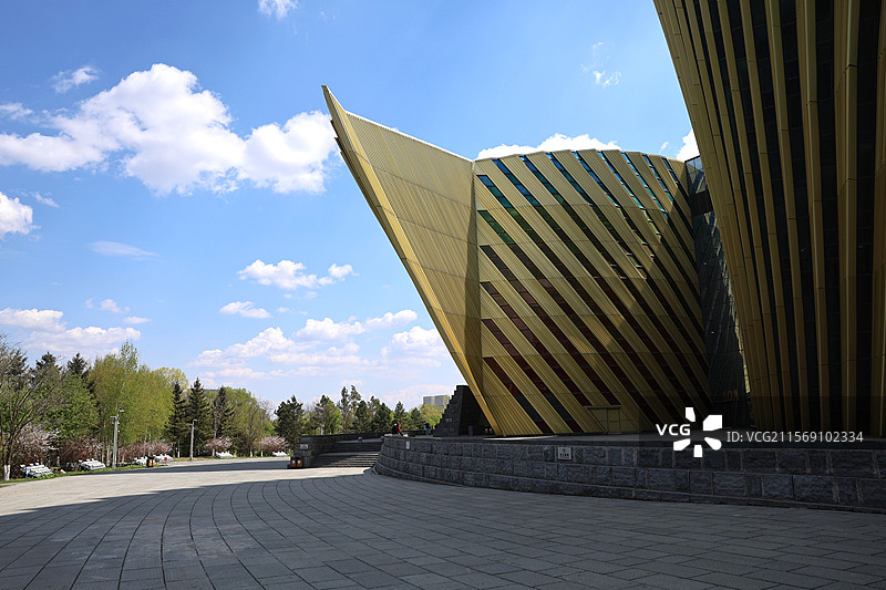 长春“城市之花”，长春市博物馆外景图片素材