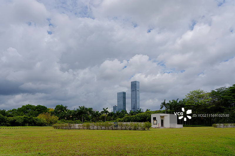 广东深圳中心公园，户外生态环境风光图片素材