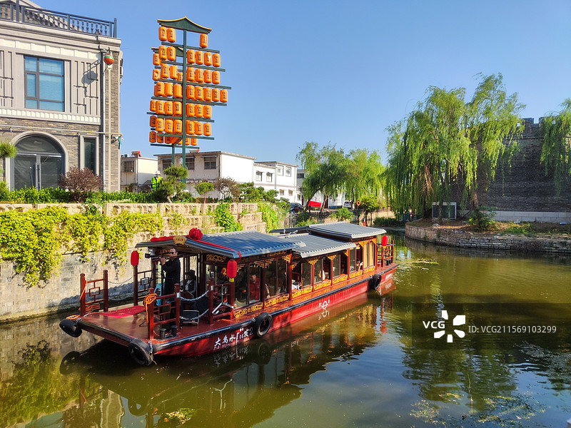 水乡古镇的诗意画卷图片素材