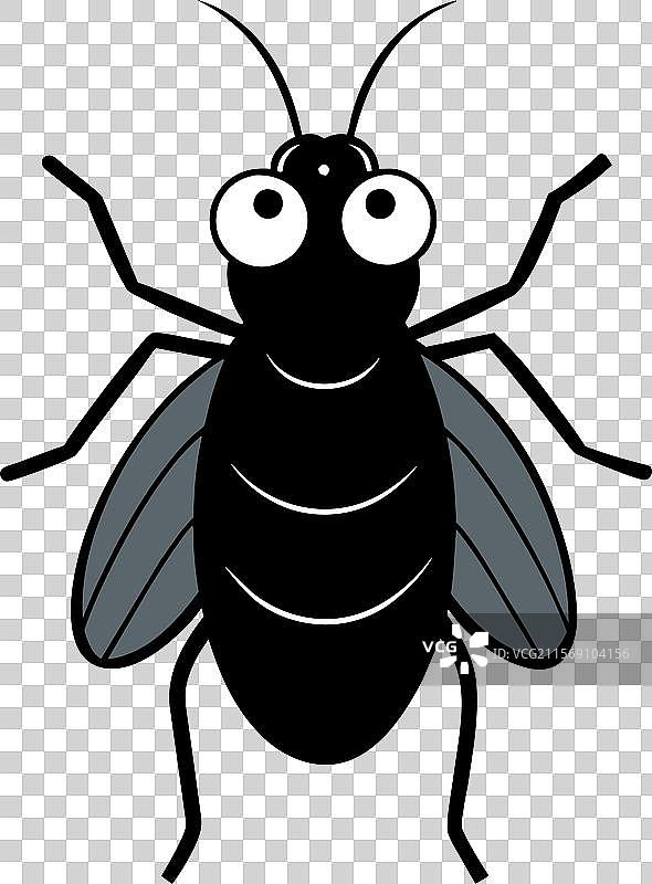 黑色蚜虫图标图片素材