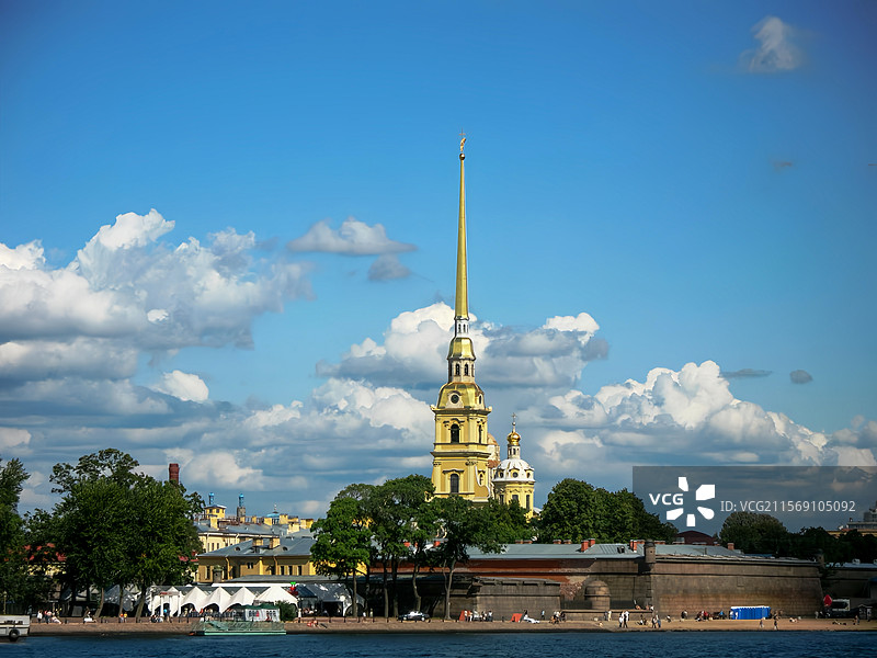 圣彼得堡彼得保罗大教堂图片素材