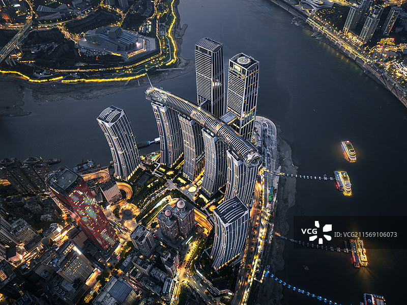 重庆朝天门来福士图片素材