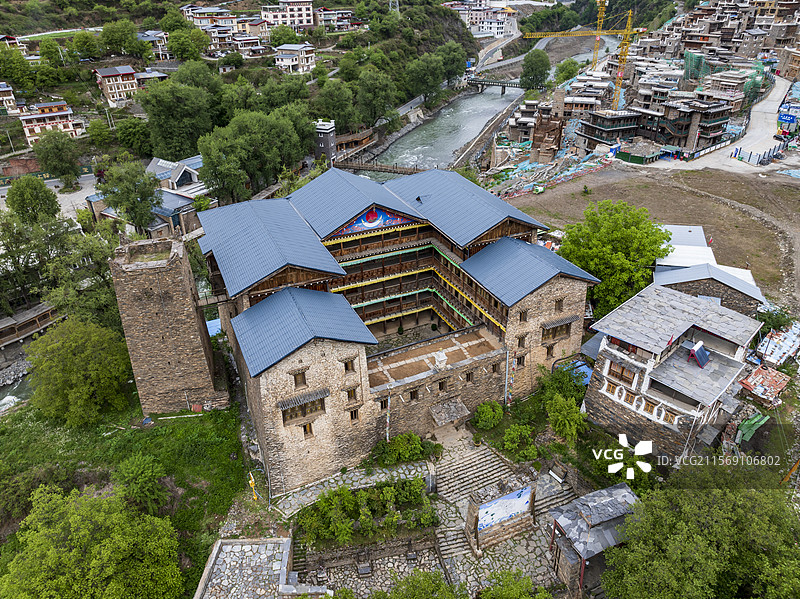 阿坝州马尔康市全国重点文物保护单位卓克基土司官寨图片素材