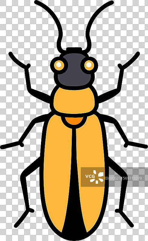 水泡甲虫敲击图标图片素材