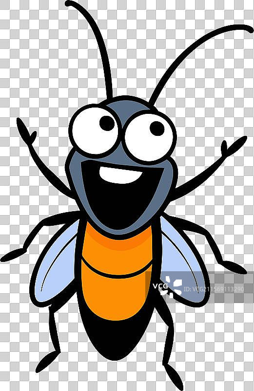 水泡甲虫笑脸图标图片素材