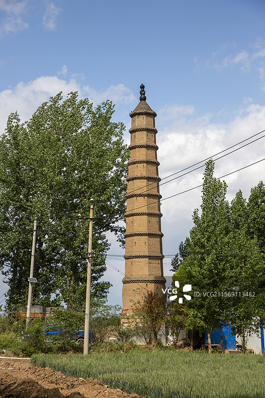 洪洞县杜戌村东南50米风水塔（清代 未定级）图片素材