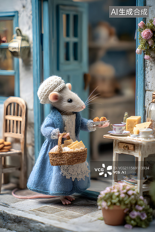 【AI数字艺术】老鼠 家庭图片素材