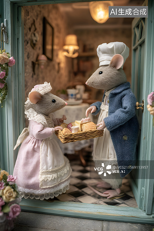 【AI数字艺术】老鼠 家庭图片素材