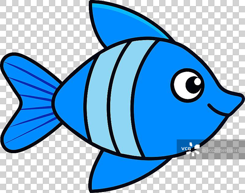 蓝色鲶鱼哭泣图标图片素材